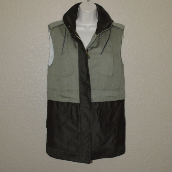 NWOT $595 Sz 0 Rag & Bone Kinsley Army Green Vest - Picture 1 of 7